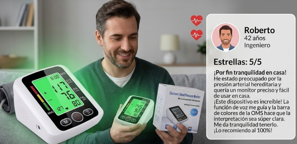 Tensiómetro inteligente para controlar la presión arterial