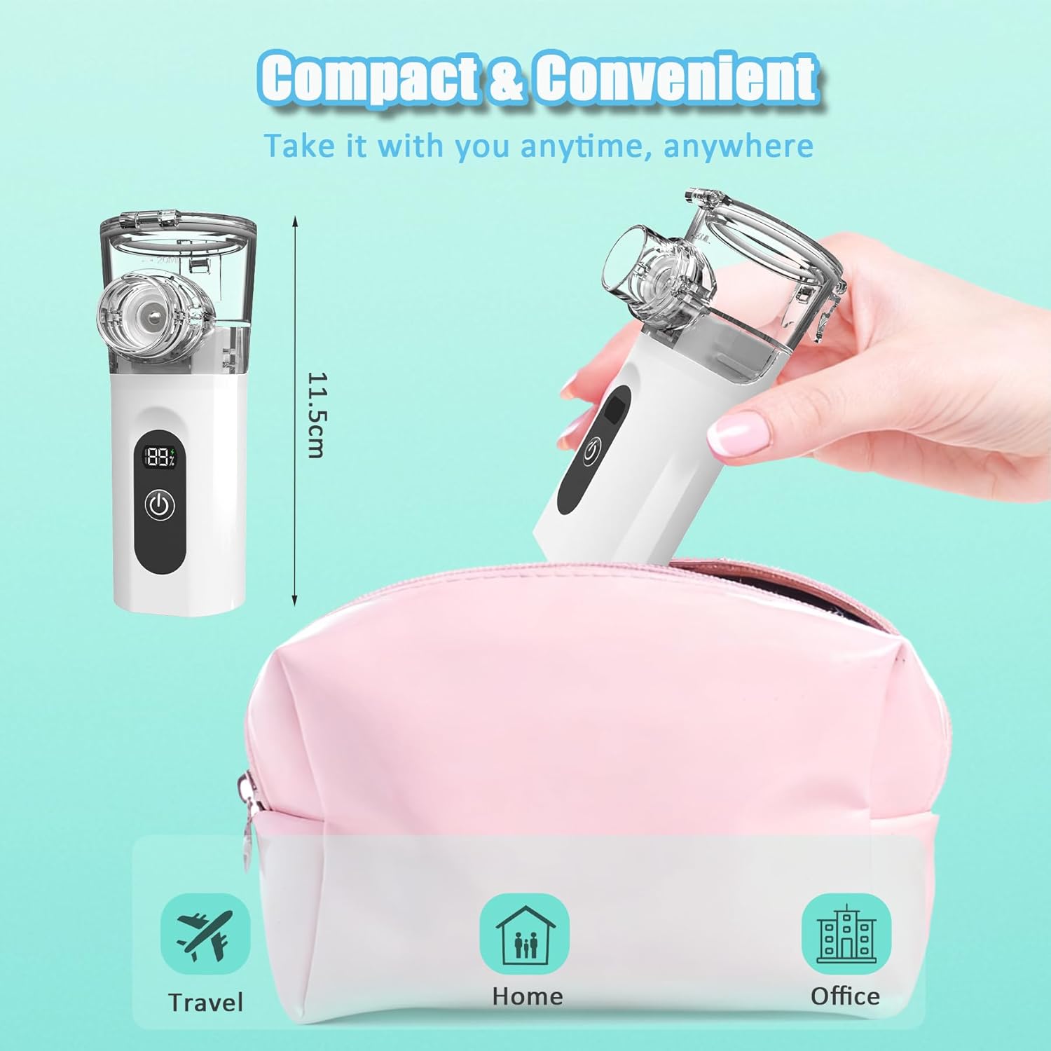 Nebulizador portátil recargable para niños y adultos - additional image 1