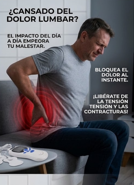 Estimulador Muscular Eléctrico con Electrodos | Masaje
