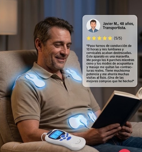 Estimulador Muscular Eléctrico con Electrodos | Masaje
