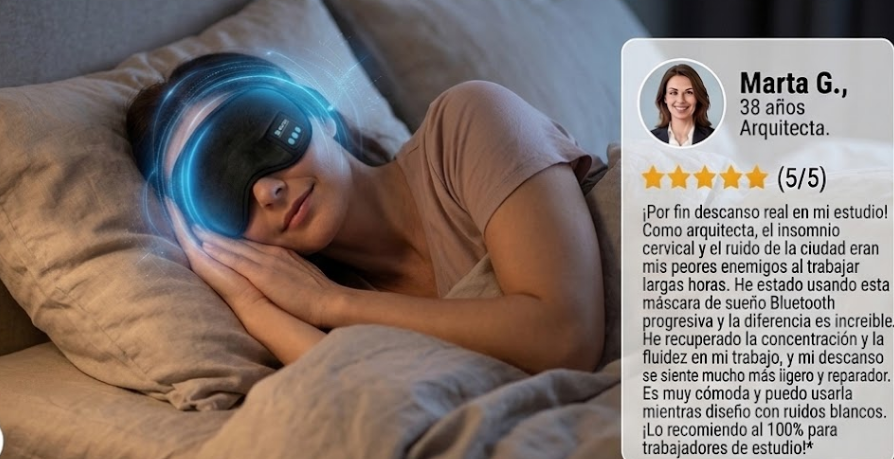 Antifaz Bluetooth para Dormir con Altavoces Integrados